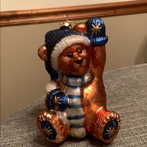 Boyds Bear Glass Ornament